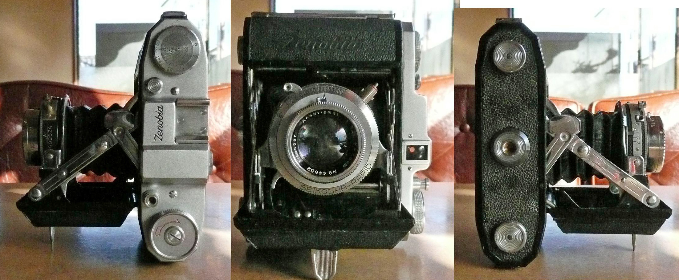 〇 今日の一献 セミサイズ蛇腹カメラ 第一光学のゼノビアC-Ⅱ型