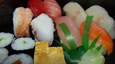 金華山パワースポットめぐり昼食『おかせい特製にぎり寿司』