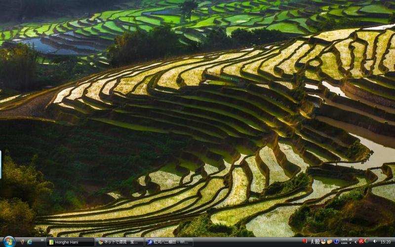 ネットで漂流 宝島さがし 紅河哈尼棚田群の文化的景観 中国 世界遺産 写真 壁紙集