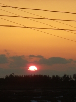 ３月12日赤い夕陽I
