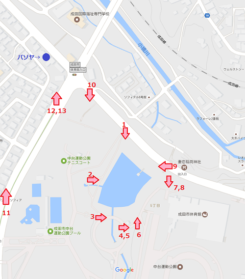 2017成田市中台桜マップ